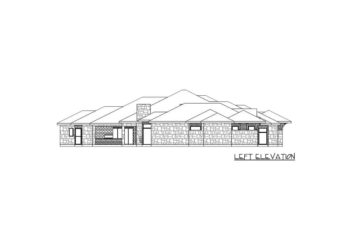 Plan 36666TX: Sprawling Hill Country Home Plan with 4-Car Garage - Image #8 - Contemporary, European, Hill Country