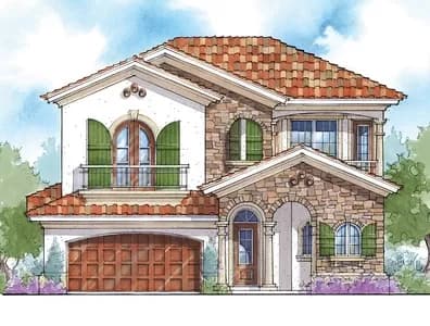 Courtyard House Plan with Upstairs Game Room - 3550 Sq Ft