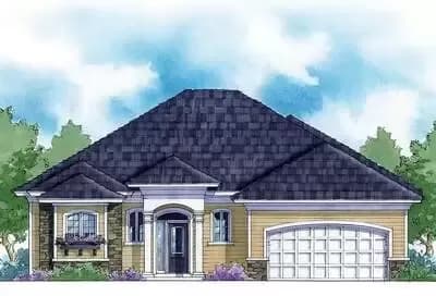One-Story Home Plan Under 50-Feet Wide with 3 Bedrooms - 1885 Sq Ft