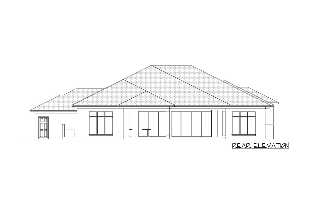 Plan 65731BS: Contemporary Beach Home Plan with Wine Room and Study - Image #5 - Contemporary, European, Florida-Style, Mediterranean, Transitional