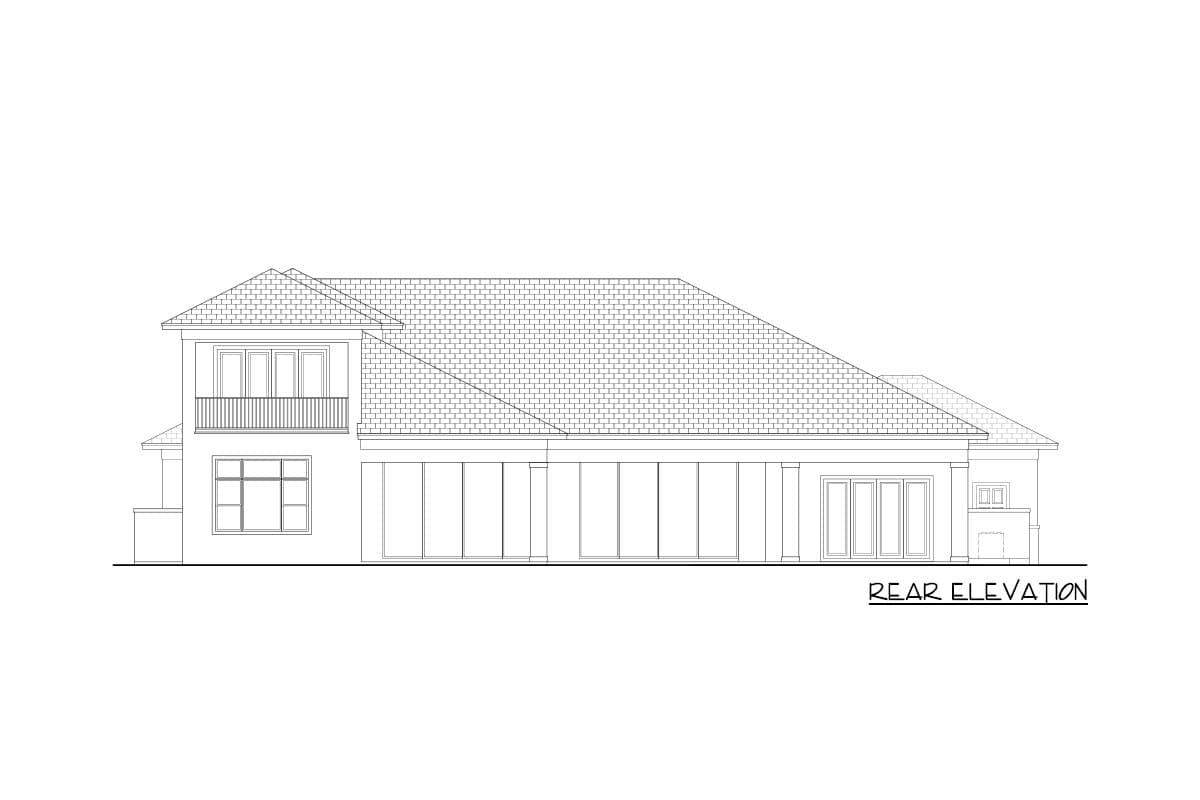 Plan 65735BS: Contemporary Beach Home Plan with Second-level Bonus and Exercise Rooms - Image #4 - Coastal, Contemporary, Florida-Style, Transitional, Vacation