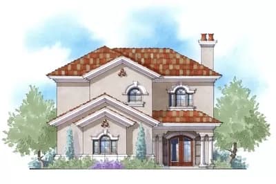 Master Down House Plan with 2-Story Great Room Just 40-Feet Wide - 2181 Sq Ft