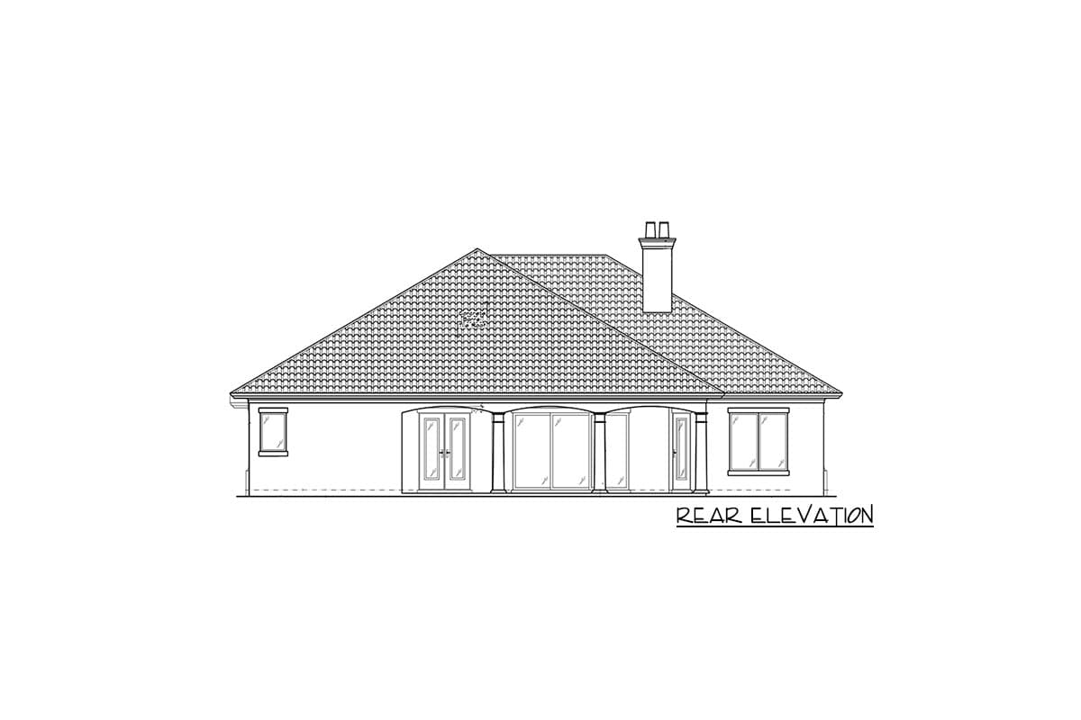 Plan 33062ZR: Single Story House Plan with 2780 Square Feet of Heated Living and 10-Foot Ceilings - Image #5 - Mediterranean, Southwest