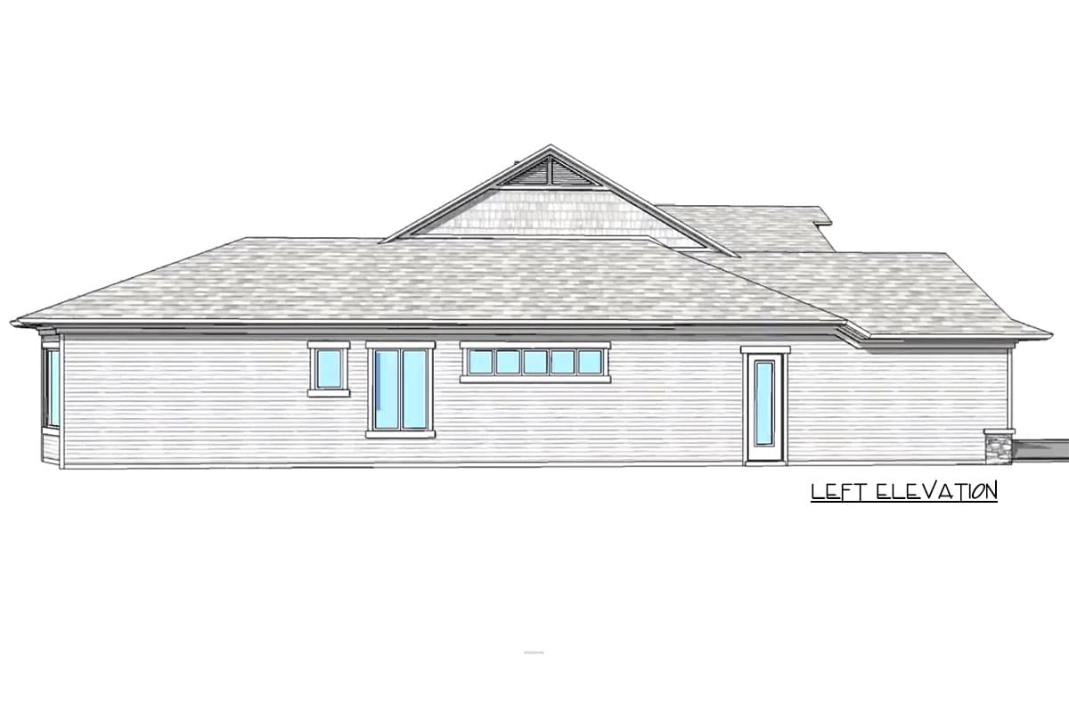 Plan 33063ZRX: 59-Foot-Wood 3 Bedroom House Plan with 2-Car Garage - 2723 Sq Ft - Image #14 - Southern, Traditional