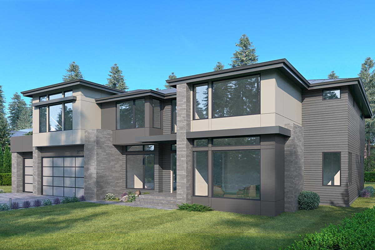Plan 666127RAF: Two-story Northwest Home Plan with Modern Appeal - Image #4 - Modern, Northwest, Prairie