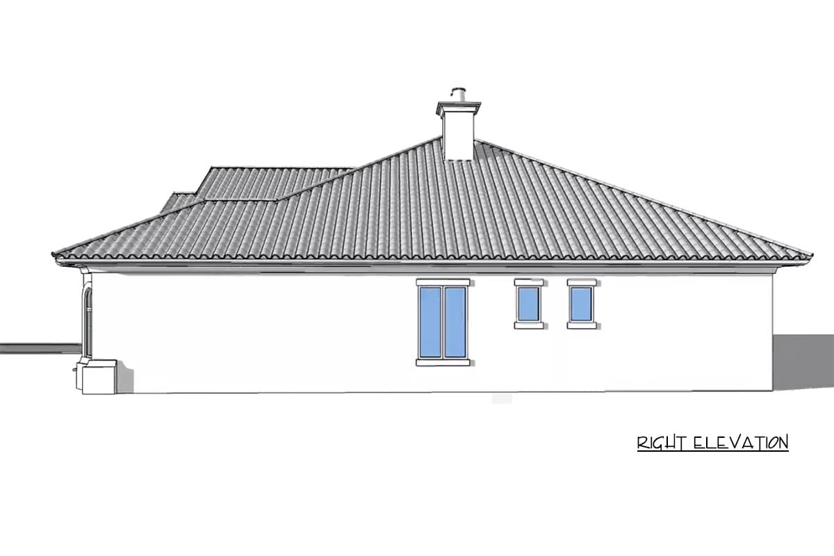 Plan 33065ZR: 3 Bedroom House Plan with 59-Foot-Wide Footprint - 2723 Sq Ft - Image #17 - European, Florida-Style, Mediterranean, Spanish