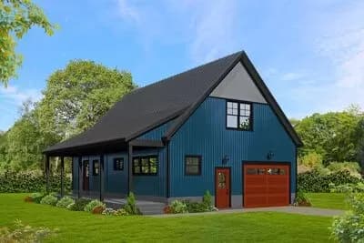1-Bed Barndominium with Massive Upstairs Flex Space - 1,767 Sq Ft