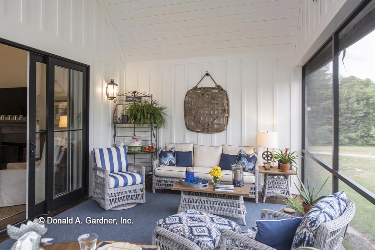 Plan 444001GDN: Modern Farmhouse Plan with Screened Porch and Split-bed Layout - 1905 Sq Ft - Image #19 - Country, Farmhouse, Modern Farmhouse, New American