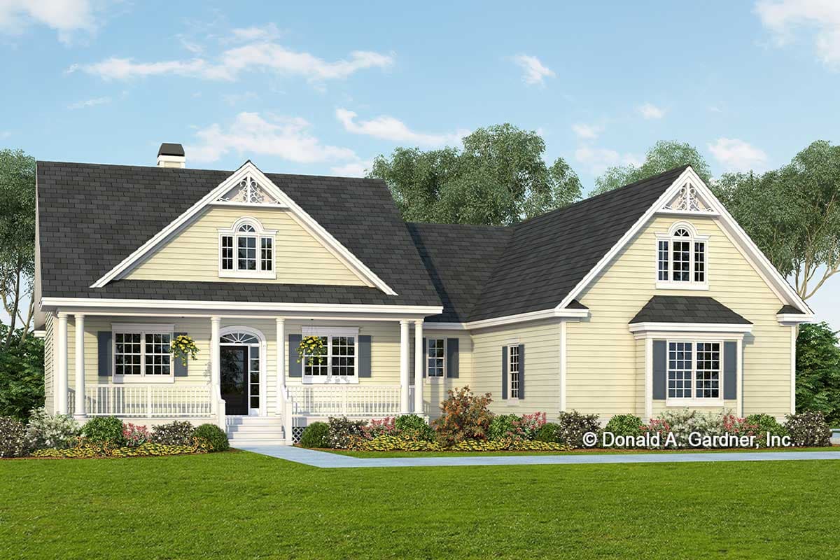 Plan 444001GDN: Modern Farmhouse Plan with Screened Porch and Split-bed Layout - 1905 Sq Ft - Image #20 - Country, Farmhouse, Modern Farmhouse, New American