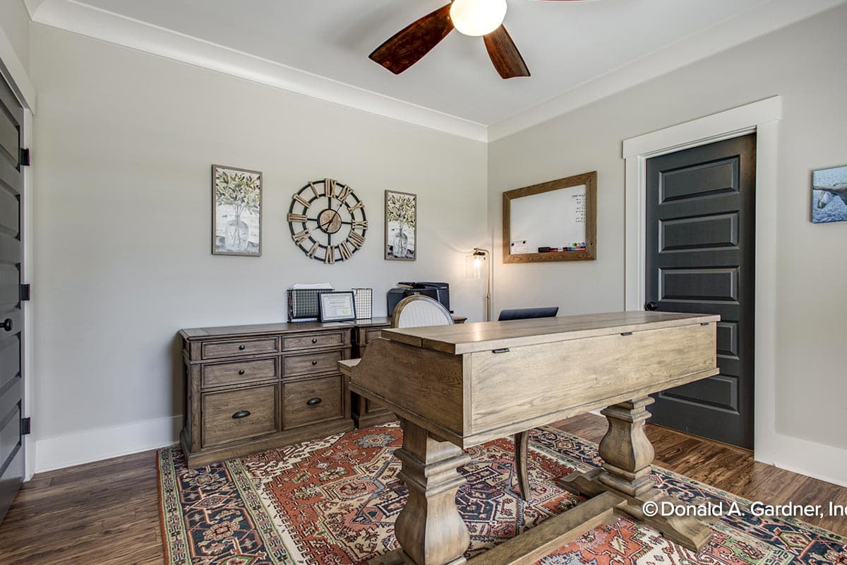 Plan 444003GDN: New American House Plan with a Hillside-Walkout Basement and Angled Garage - 2896 Sq Ft - Image #4 - Craftsman, New American