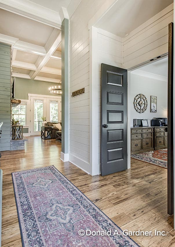 Plan 444003GDN: New American House Plan with a Hillside-Walkout Basement and Angled Garage - 2896 Sq Ft - Image #5 - Craftsman, New American