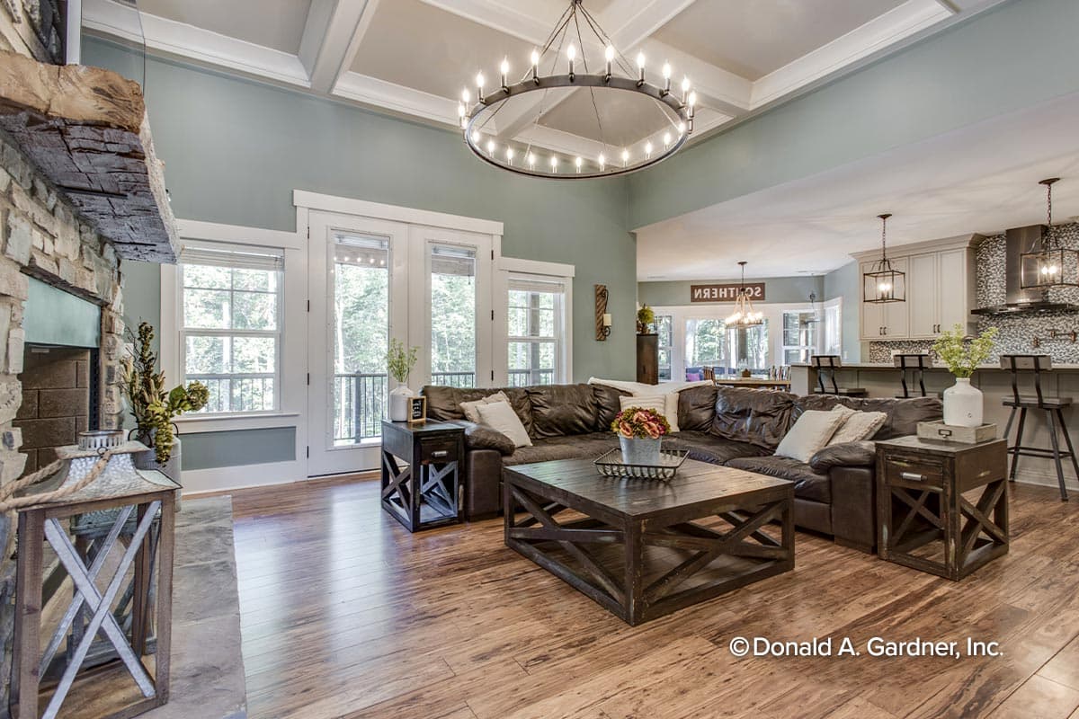 Plan 444003GDN: New American House Plan with a Hillside-Walkout Basement and Angled Garage - 2896 Sq Ft - Image #7 - Craftsman, New American