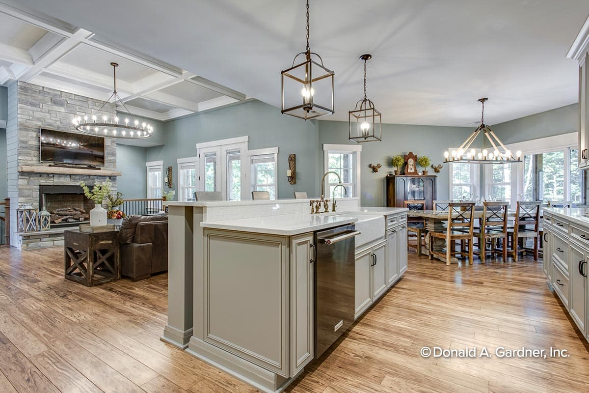 Plan 444003GDN: New American House Plan with a Hillside-Walkout Basement and Angled Garage - 2896 Sq Ft - Image #10 - Craftsman, New American