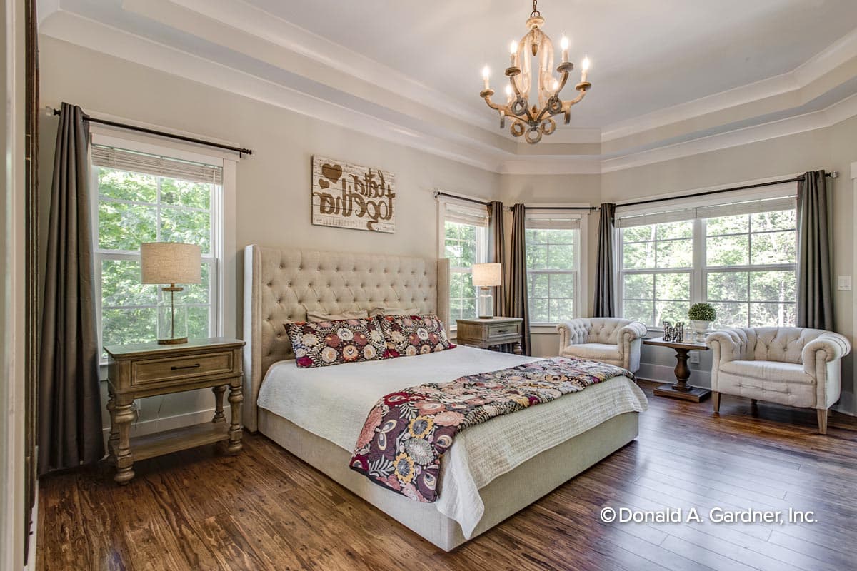 Plan 444003GDN: New American House Plan with a Hillside-Walkout Basement and Angled Garage - 2896 Sq Ft - Image #13 - Craftsman, New American