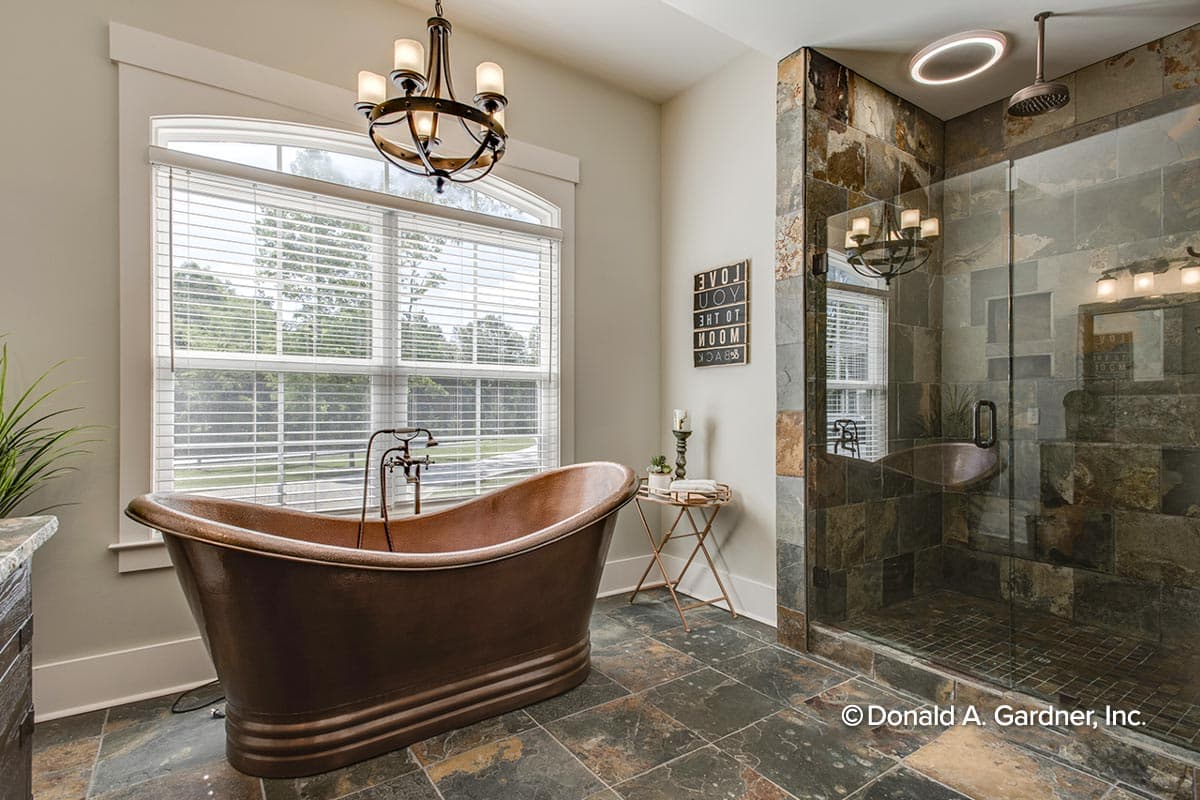 Plan 444003GDN: New American House Plan with a Hillside-Walkout Basement and Angled Garage - 2896 Sq Ft - Image #16 - Craftsman, New American