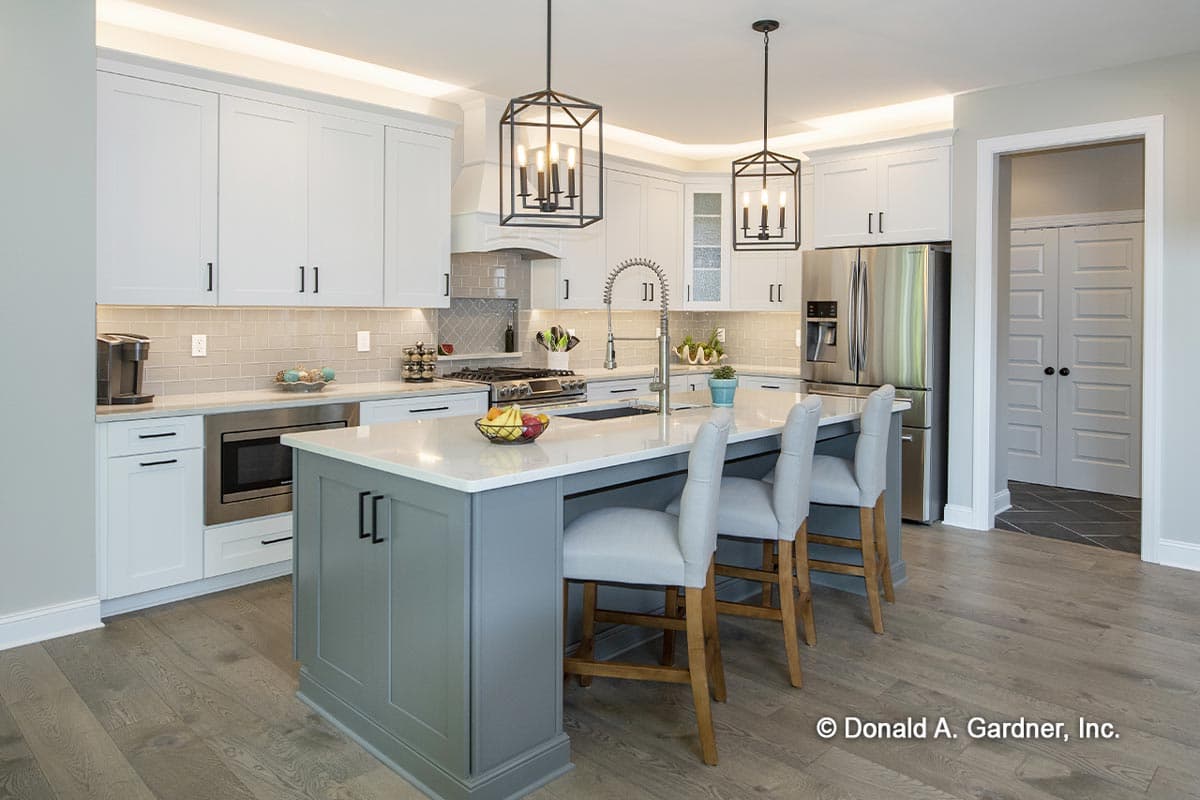 Plan 444004GDN: Classic Craftsman Home Plan with 2-Story Great Room and Angled 3-Car Garage - Image #6 - Country, Craftsman, Shingle, Traditional