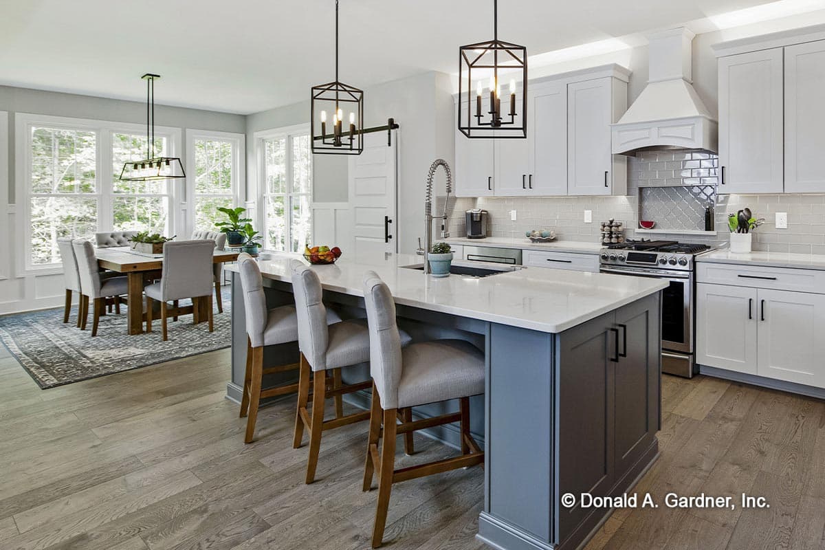 Plan 444004GDN: Classic Craftsman Home Plan with 2-Story Great Room and Angled 3-Car Garage - Image #8 - Country, Craftsman, Shingle, Traditional