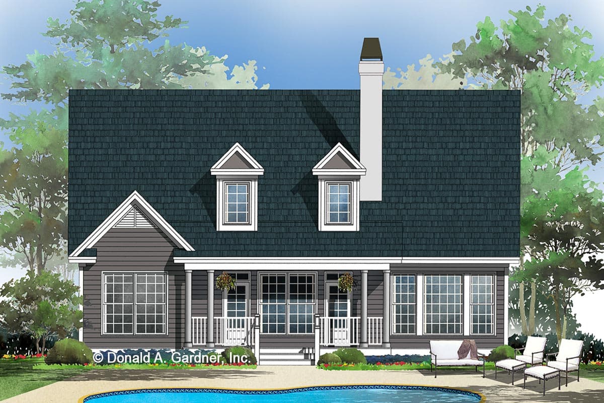 Plan 444005GDN: Classic Cape Cod Home Plan with First Floor Master Suite - Image #18 - Cape Cod, Country, Traditional