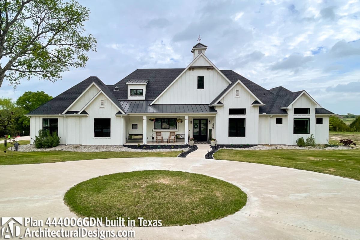 build gallery item - Country House Plan 444006GDN Comes to Life in Texas