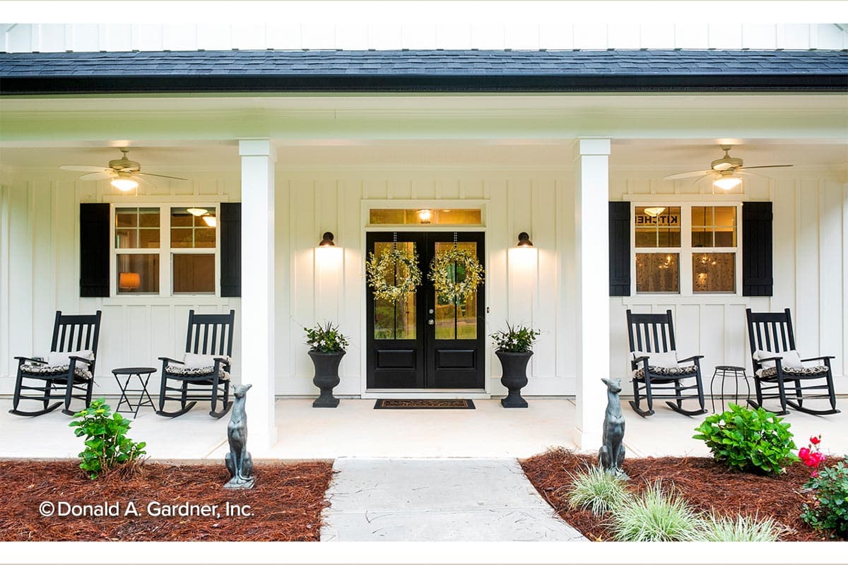 Plan 444008GDN: One Story Farmhouse Home Plan with Optional Bonus Room - Image #4 - Country, Farmhouse, Modern Farmhouse, New American, Ranch, Southern