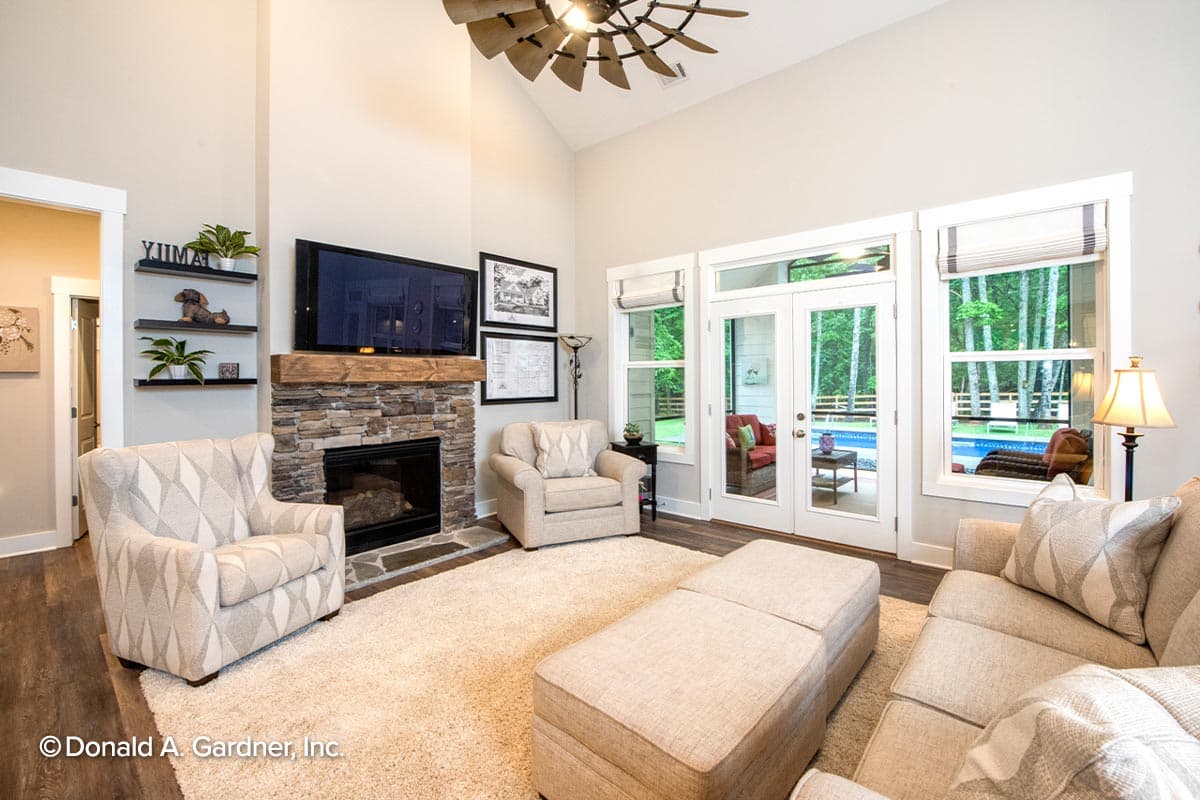 Plan 444008GDN: One Story Farmhouse Home Plan with Optional Bonus Room - Image #8 - Country, Farmhouse, Modern Farmhouse, New American, Ranch, Southern