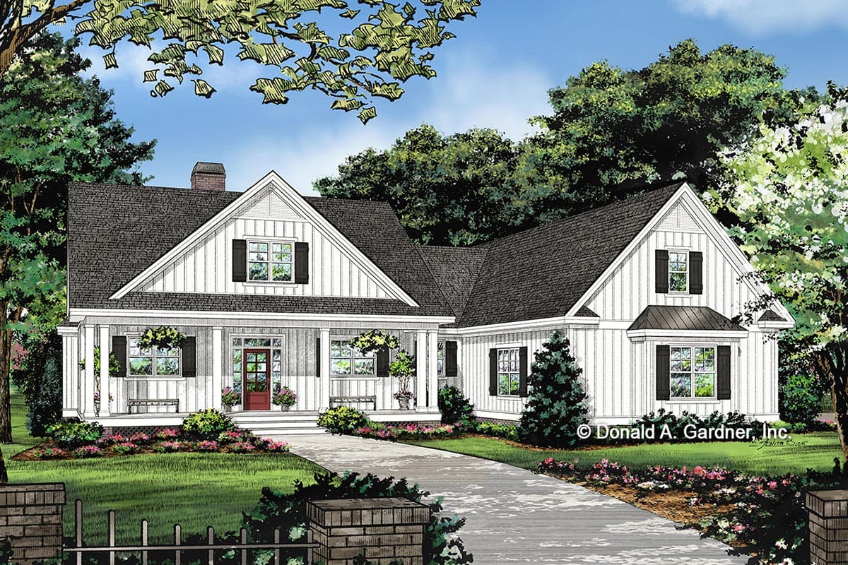 Plan 444008GDN: One Story Farmhouse Home Plan with Optional Bonus Room - Image #22 - Country, Farmhouse, Modern Farmhouse, New American, Ranch, Southern