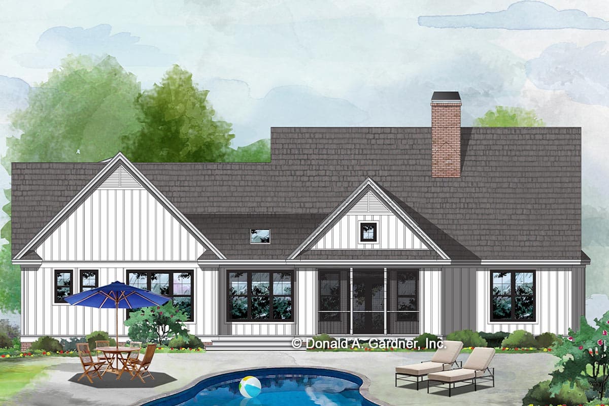 Plan 444008GDN: One Story Farmhouse Home Plan with Optional Bonus Room - Image #23 - Country, Farmhouse, Modern Farmhouse, New American, Ranch, Southern