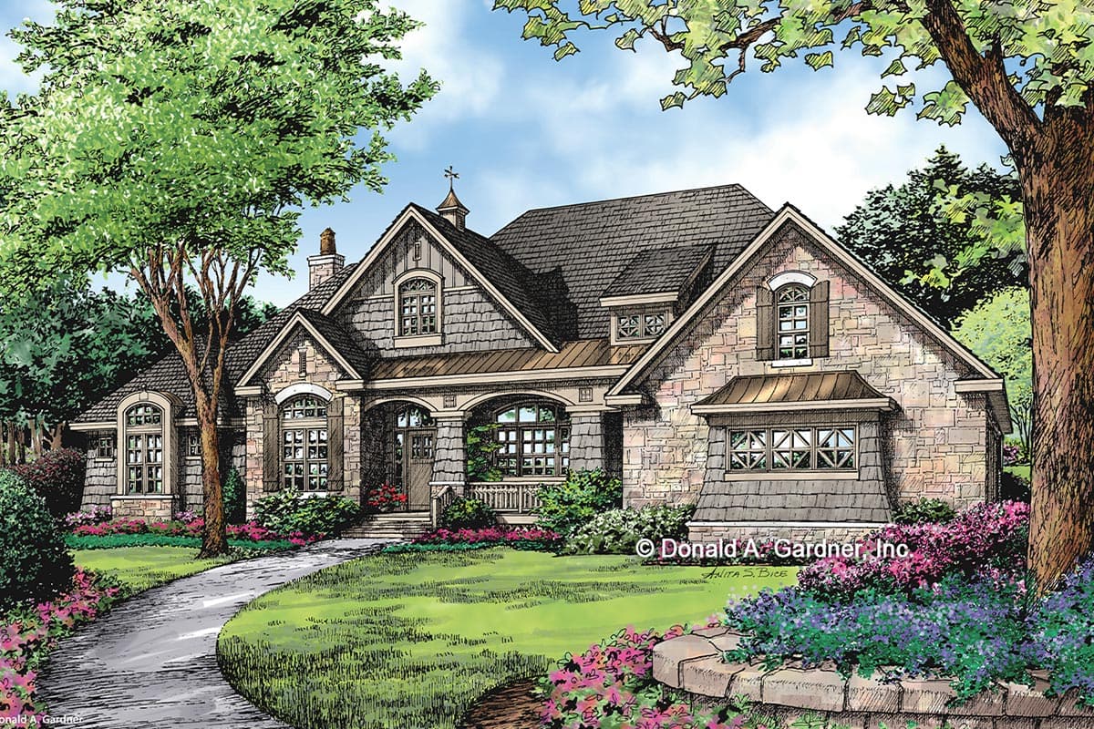 Plan 444009GDN: Single-level Country Craftsman Plan with Screened Porch and Bonus Room - 2812 Sq Ft - Image #22 - Country, Craftsman, New American, Traditional