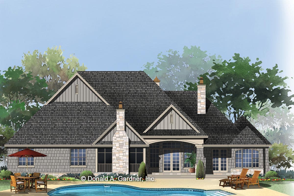 Plan 444009GDN: Single-level Country Craftsman Plan with Screened Porch and Bonus Room - 2812 Sq Ft - Image #23 - Country, Craftsman, New American, Traditional
