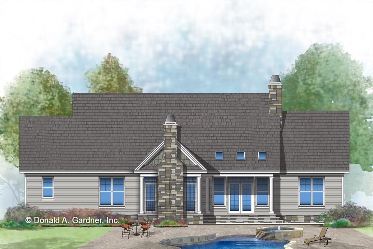 Plan 444010GDN: Traditional Craftsman Home Plan with Screened Porch and Split-bed Layout - Image #25 - Country, Craftsman, Traditional
