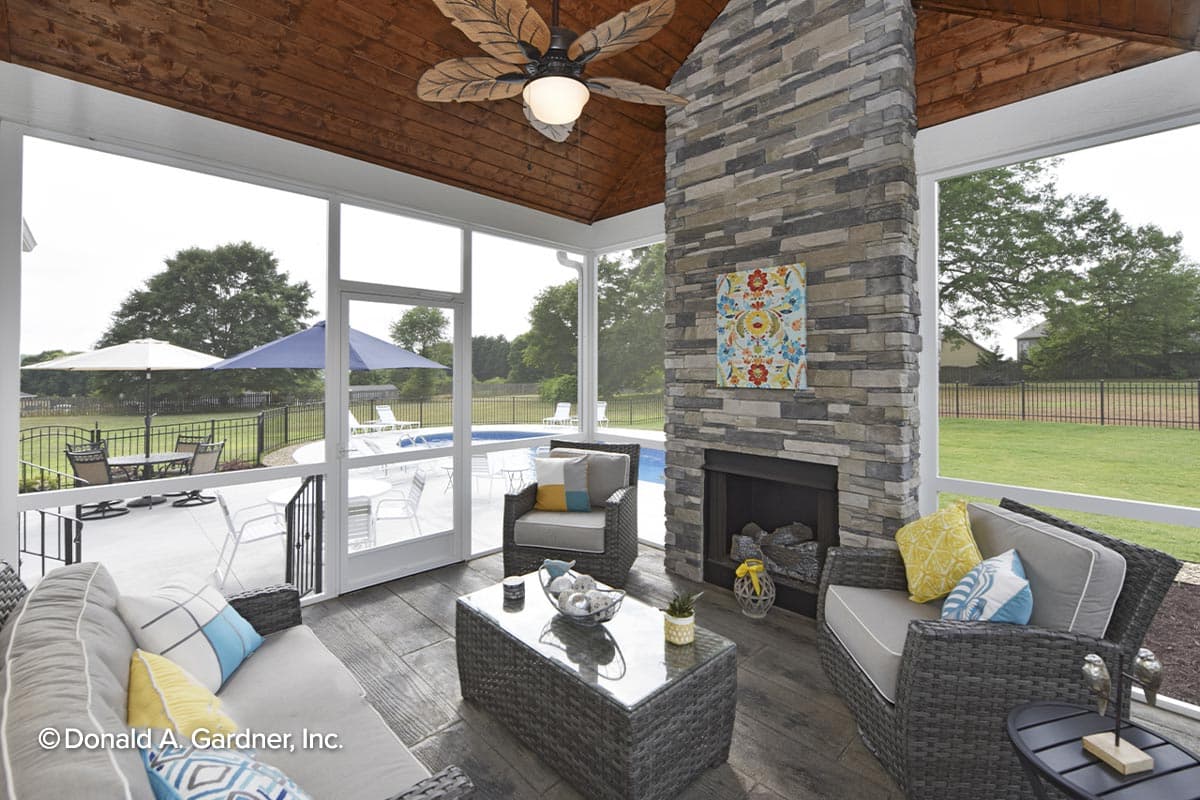 Plan 444010GDN: Traditional Craftsman Home Plan with Screened Porch and Split-bed Layout - Image #20 - Country, Craftsman, Traditional