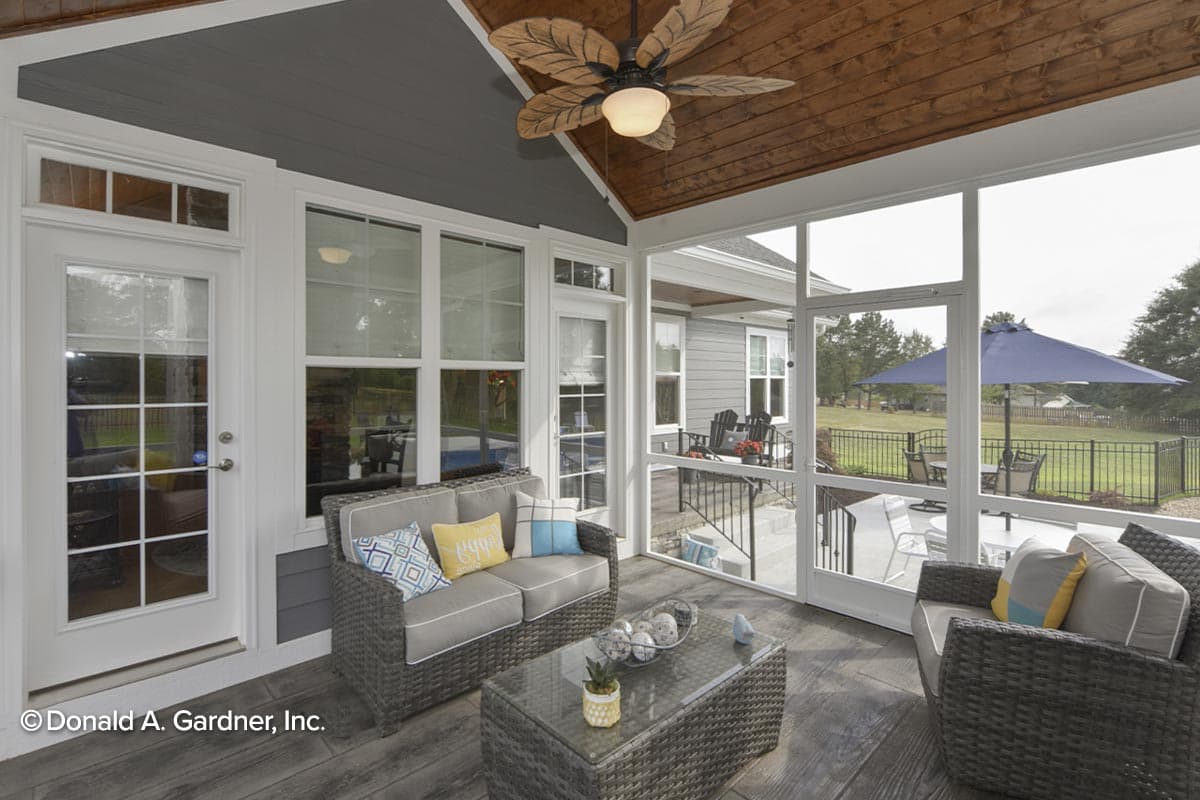Plan 444010GDN: Traditional Craftsman Home Plan with Screened Porch and Split-bed Layout - Image #21 - Country, Craftsman, Traditional