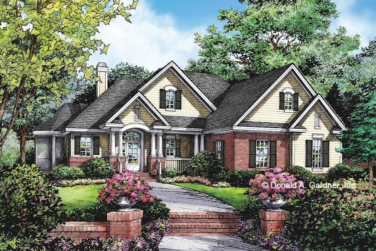 Plan 444015GDN: Southern Traditional Home Plan with Walk-out Basement - Image #7 - Southern, Southern Traditional, Traditional