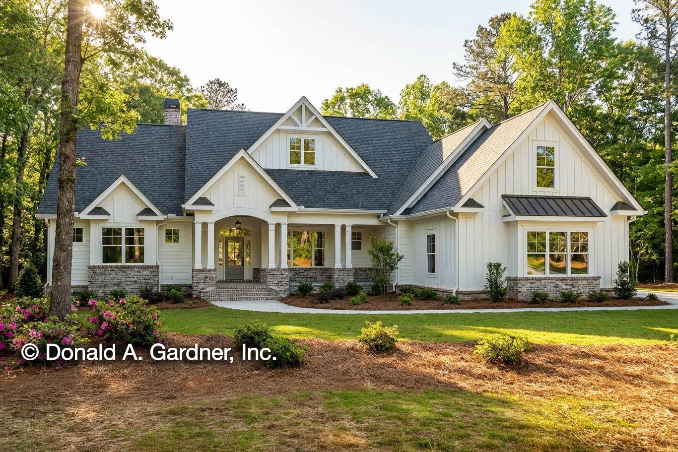 Plan 444022GDN: Modern Farmhouse Plan with Screened Porch and Bonus Room - 2494 Sq Ft - Image #1 - Country, Craftsman, Modern Farmhouse, New American