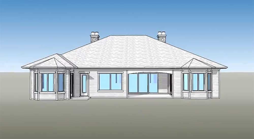 Plan 33073ZRX: Spacious Open Floor Plan - Image #5 - European, French Country