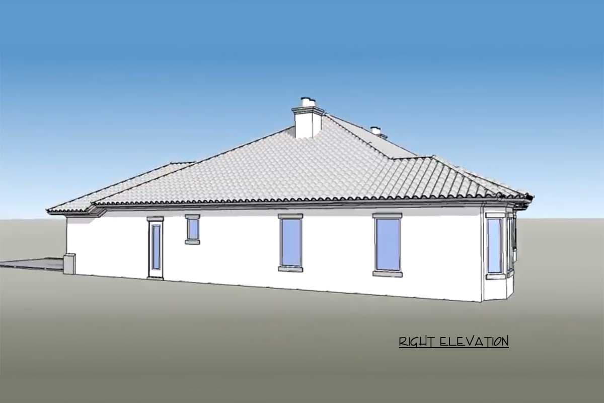 Plan 33074ZR: Mediterranean House Plan with Three Flex Spaces - 2680 Sq Ft - Image #6 - European, Florida-Style, French Country, Mediterranean