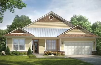 One-Story House Plan with Two Master Suites - 2287 Sq Ft