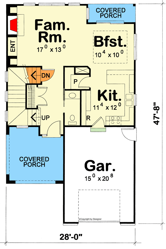 Plan 42698DB: European-inspired House Plan with a Gentle, Curved Roofline - Floor Plan - Main Level - European, French Country, Southern