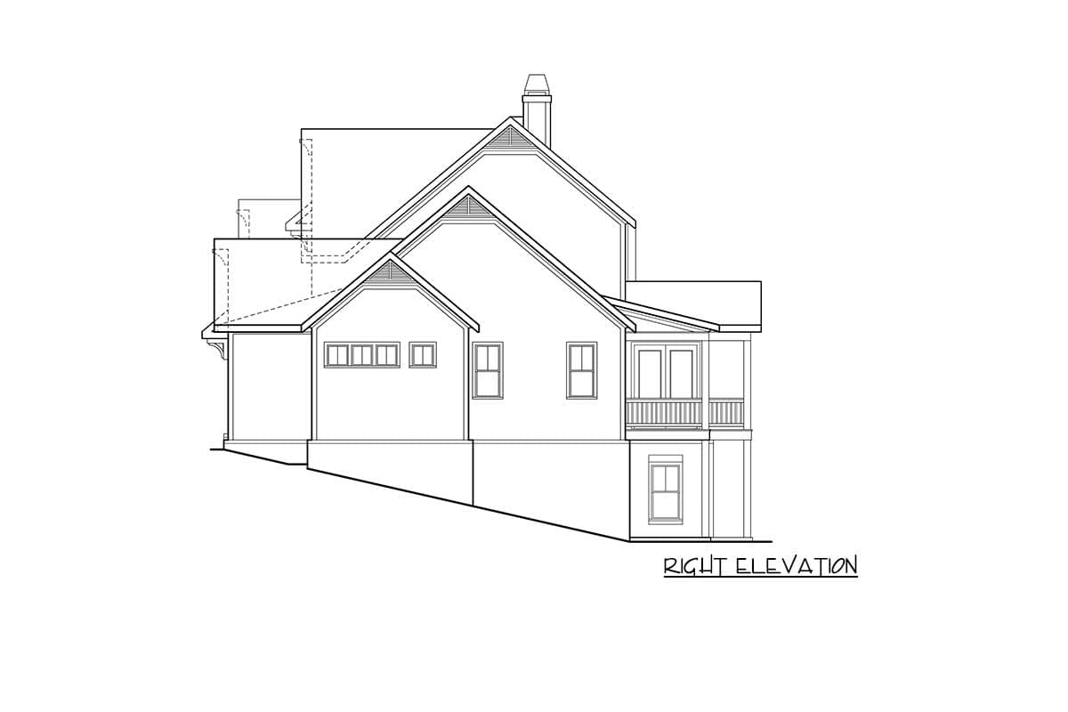 Plan 710411BTZ: New American House Plan with 8'-Deep Front Porch and 12'-Deep Rear Porch - 2782 Sq Ft - Image #6 - Country, Farmhouse, Modern Farmhouse, New American, Traditional