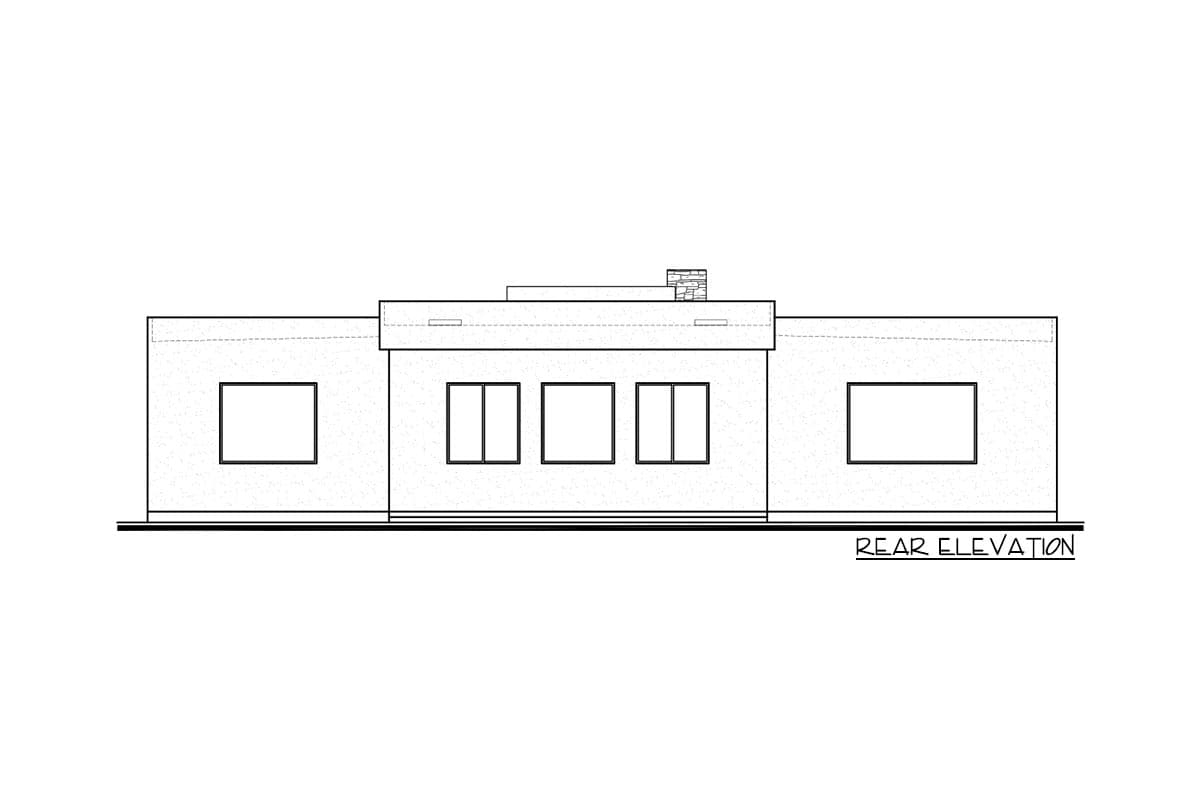 Plan 370031SEN: Contemporary Southwest Home Plan with Open-concept Living Space - Image #4 - Contemporary, Mid Century Modern, Modern, Southern, Southwest