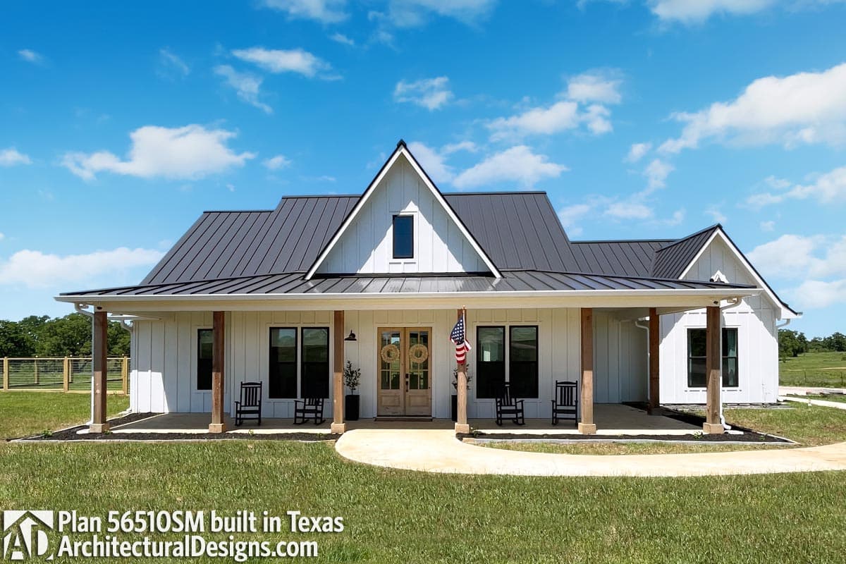 build gallery item - Modern Farmhouse Plan 56510SM Comes to Life in Texas