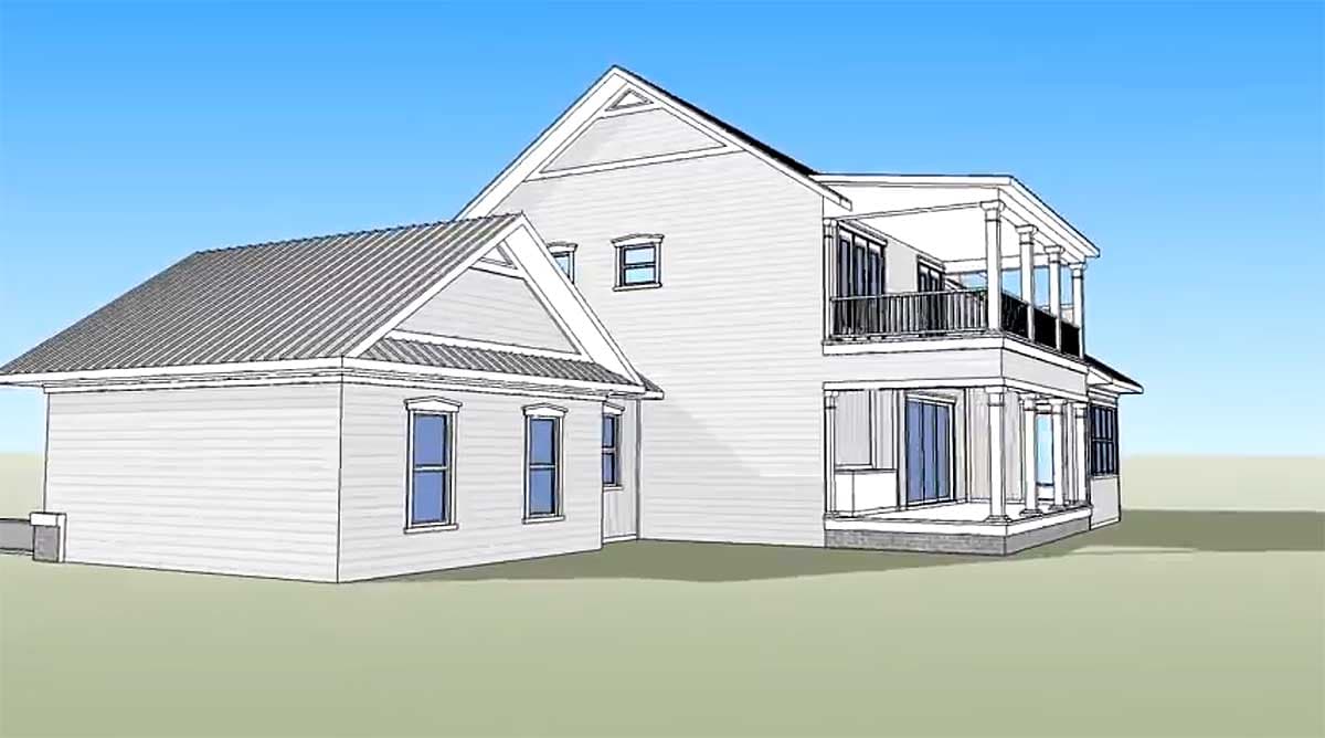 Plan 33090ZRX: Coastal Contemporary Farmhouse Plan Under 3100 Square Feet - Image #5 - Coastal, Country, Farmhouse, Southern, Traditional