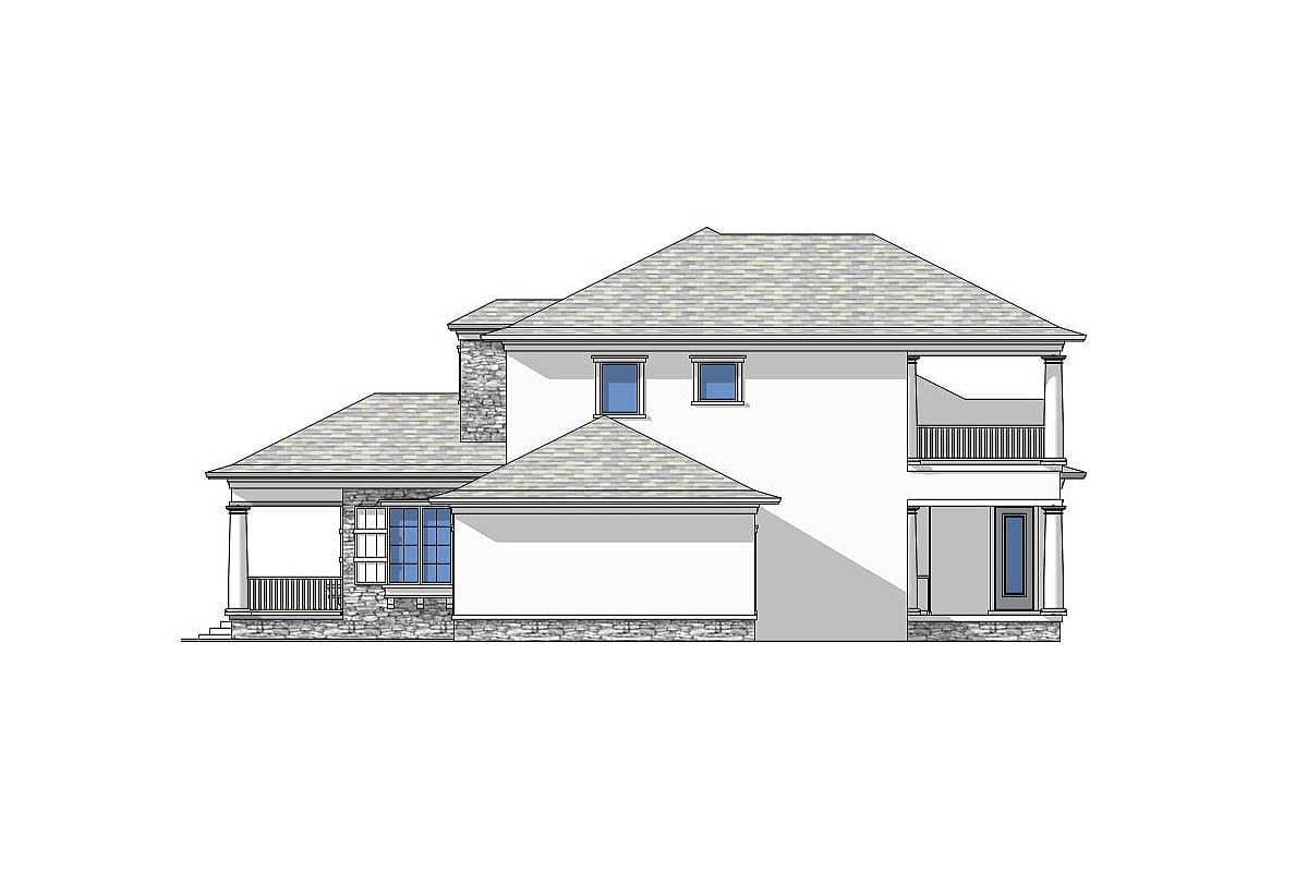 Plan 33091ZR: Two-Story Contemporary Florida Country House Plan Under 3100 Square Feet - Image #6 - Country, European, Florida-Style, Traditional