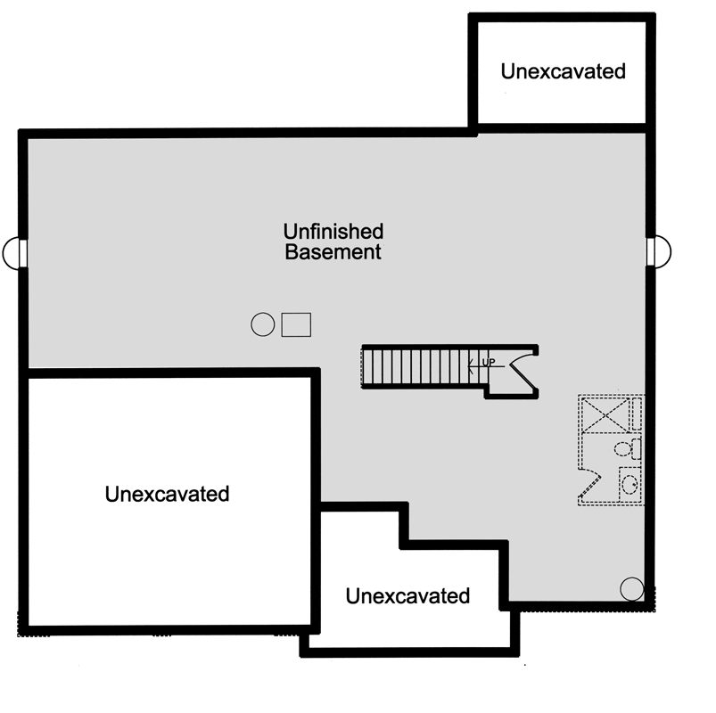 Plan 39311ST: One-story Home Plan with Flex Bedrooms or Studies - Floor Plan - Basement - Craftsman, New American, Ranch