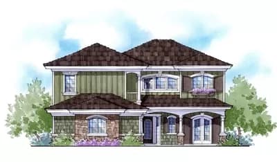 2-Story Traditional House Plan with Great Natural Light - 3368 Sq Ft