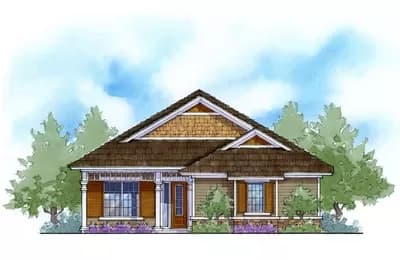 2200 Square Foot Cottage House Plan For Narrow Lot 