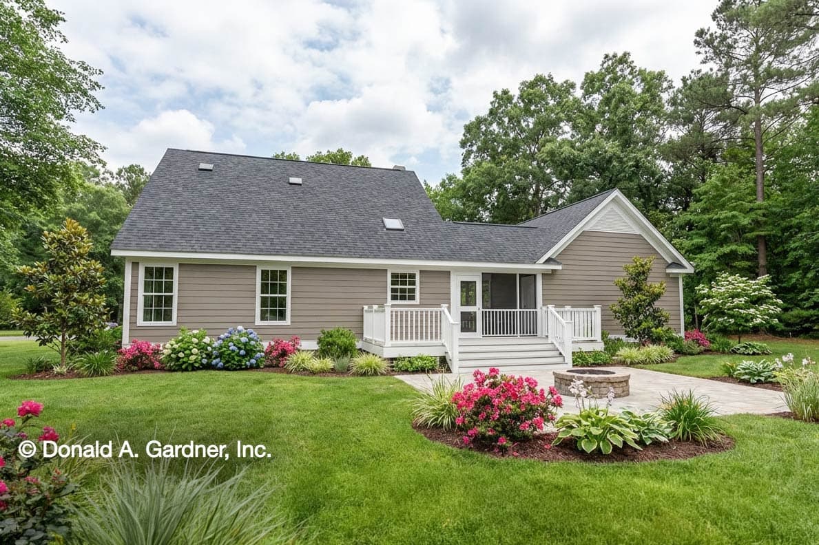Plan 444026GDN: Country Cottage Plan with Screened Porch - Image #2 - Cottage, Country, Traditional