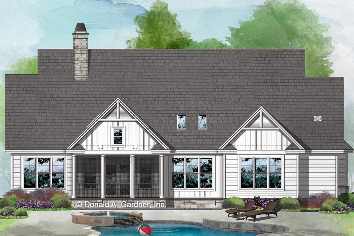 Plan 444029GDN: Modern Farmhouse Plan with Abundance of Natural Light - Image #6 - Country, Craftsman, Modern Farmhouse, New American