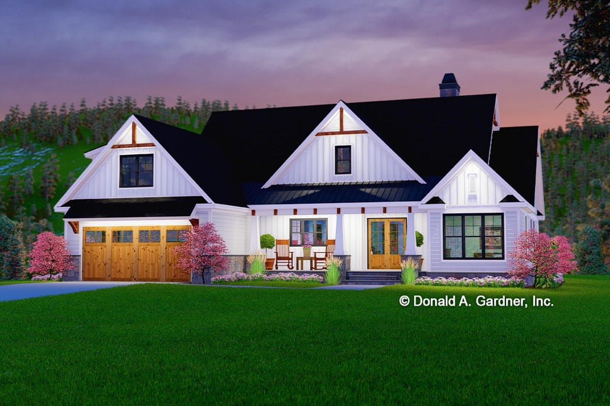 Plan 444029GDN: Modern Farmhouse Plan with Abundance of Natural Light - Image #4 - Country, Craftsman, Modern Farmhouse, New American