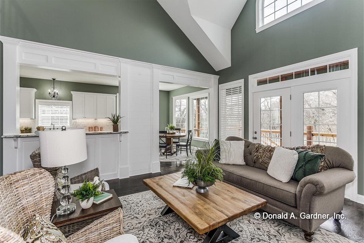 Plan 444031GDN: Small 3-Bed House Plan with 2-Story Foyer and Great Room - Image #5 - Cottage, Country, Traditional